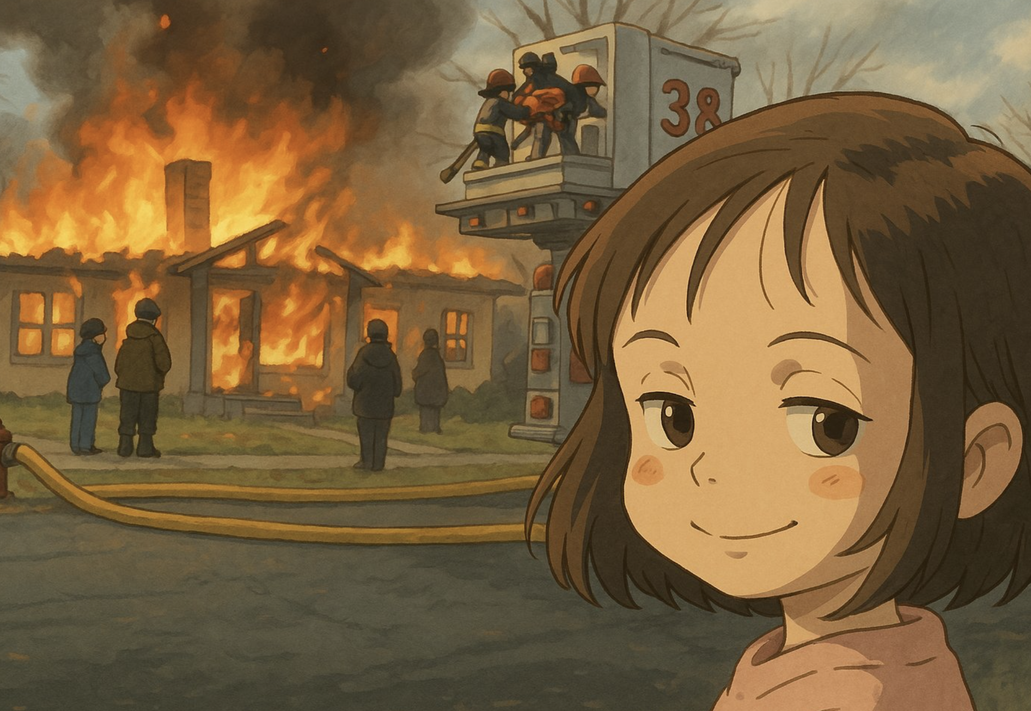 Ghibli street scene